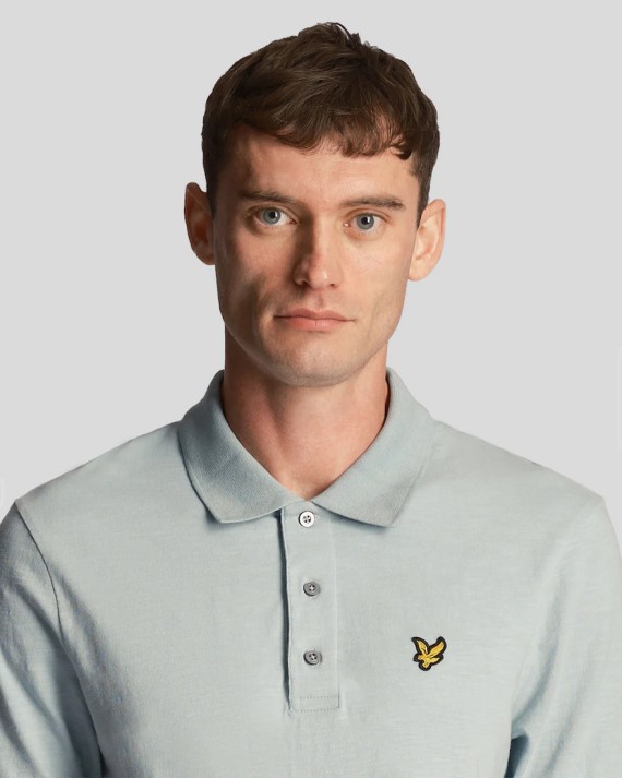 SP2000V Slub Polo Shirt Slate/Blue-A19