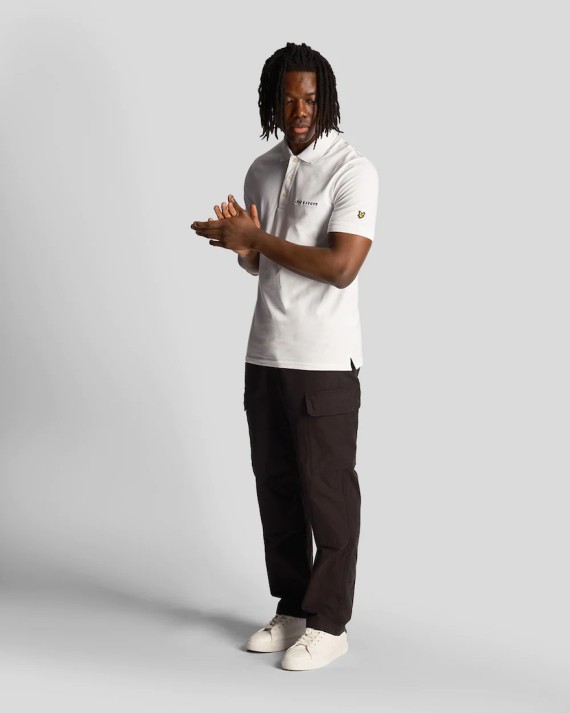 SP2006V Embroidered Polo Shirt White-626