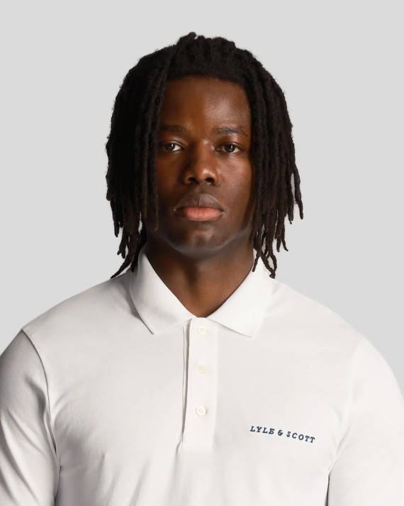 SP2006V Embroidered Polo Shirt White-626
