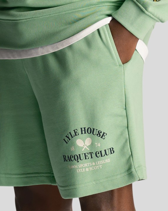 ML2019 Racquet Club Sweat Short Lawn/Green-X156