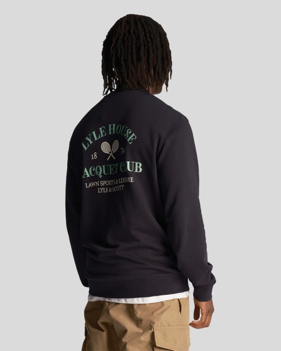 ML2017V Racquet Club Graphic Sweatshirt Dark/Navy-Z271