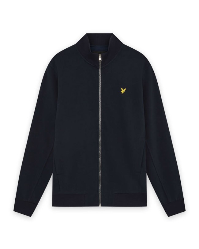 ML2416V Pique Zip Through Sweatshirt Dark/Navy-Z271