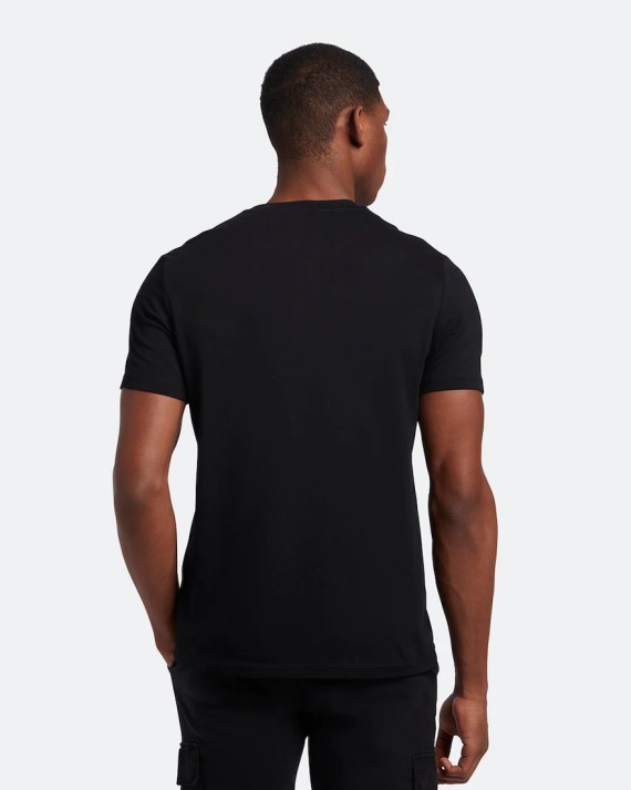 TS400VOG Plain Crew Neck T Shirt Jet/Black-Z865
