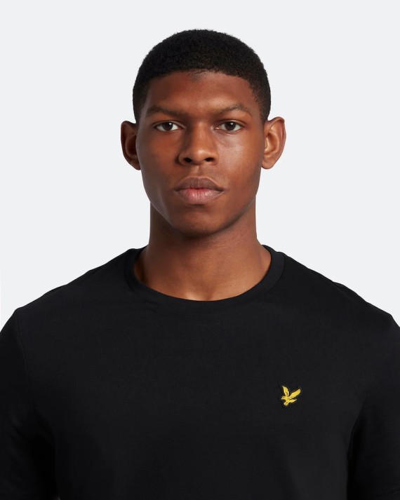 TS400VOG Plain Crew Neck T Shirt Jet/Black-Z865