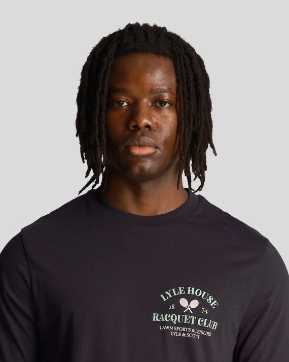 TS2009V Racquet Club T Shirt Dark/Navy-Z271