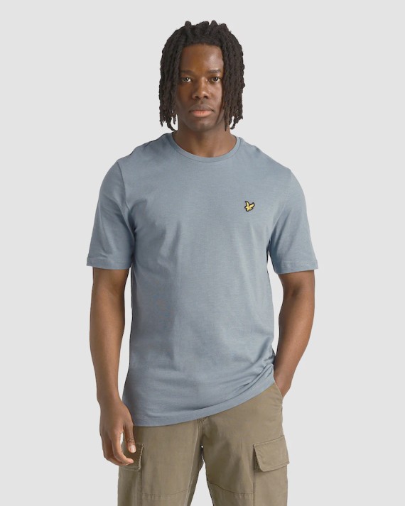 TS1804V Slub T Shirt Slate/Blue-A19