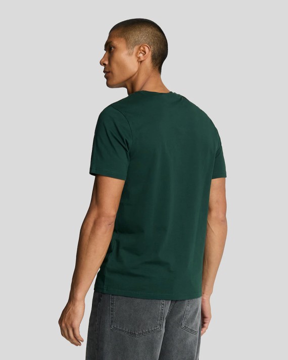 TS400VOG Plain Crew Neck T Shirt Dark/Green-W486