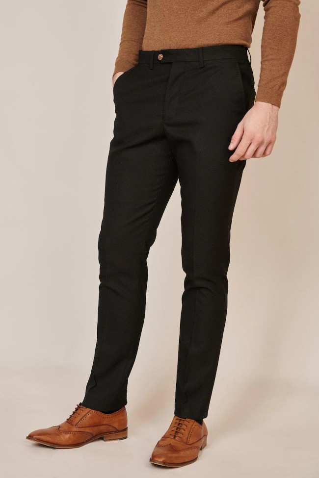Max Black 3 Piece Suit Black
