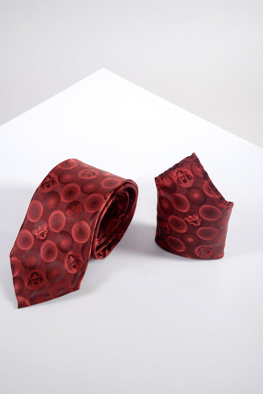 Marc Darcy Bubbles Tie And Pocket Square Set