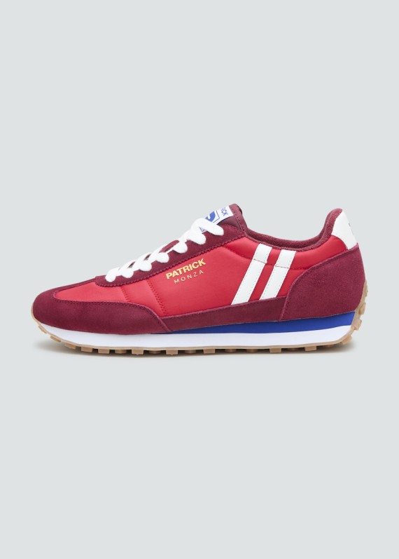 Monza Runner Dark Red/White Trainer Dark/Red/White