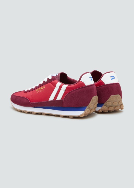 Monza Runner Dark Red/White Trainer Dark/Red/White