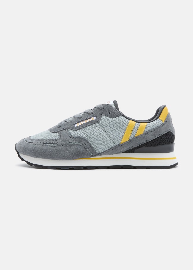 Bronby Runner Grey/Yellow/Black Trainer Grey/Yellow/Black-130