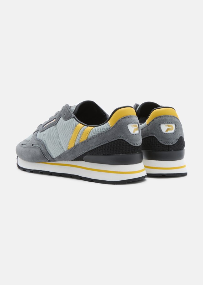 Bronby Runner Grey/Yellow/Black Trainer Grey/Yellow/Black-130