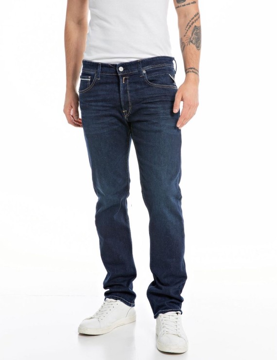 Replay Grover Indigo Straight Fit Jean Jeans, from ApacheOnline