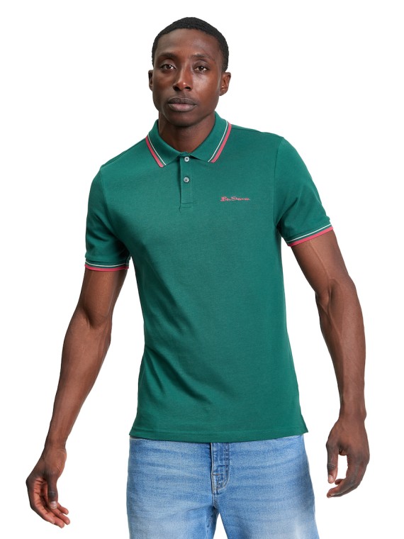 Signature Pique Polo Shirt Dark/Green-067