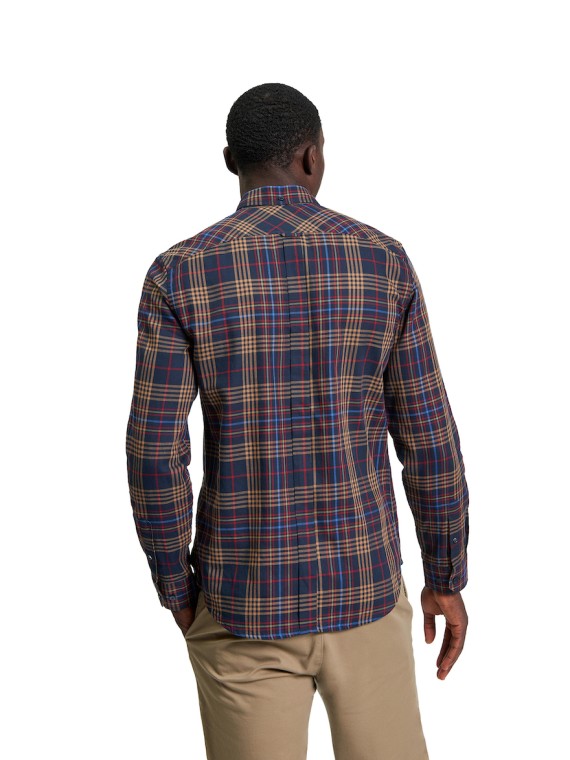Long Sleeve Multi Check Shirt Dark/Navy-025