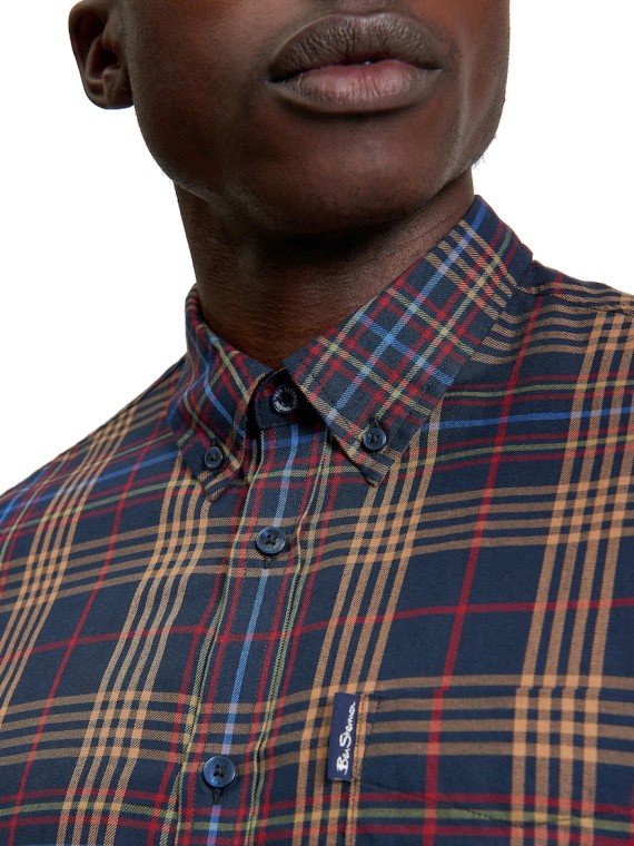 Long Sleeve Multi Check Shirt Dark/Navy-025