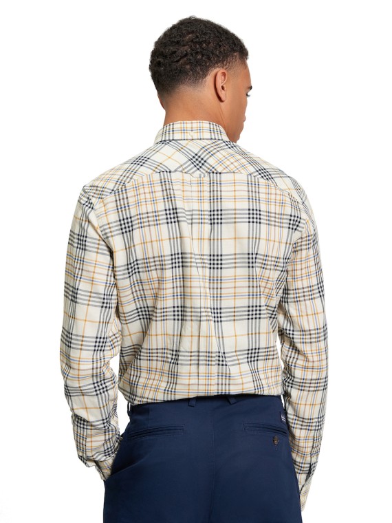 Long Sleeve Multi Check Shirt Fog-055
