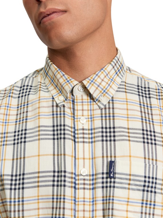 Long Sleeve Multi Check Shirt Fog-055