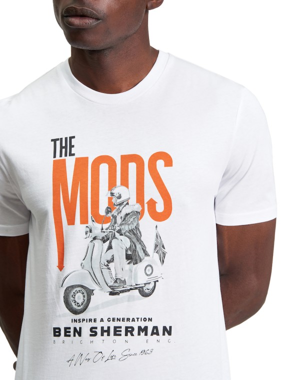 Mod Poster T Shirt White-010