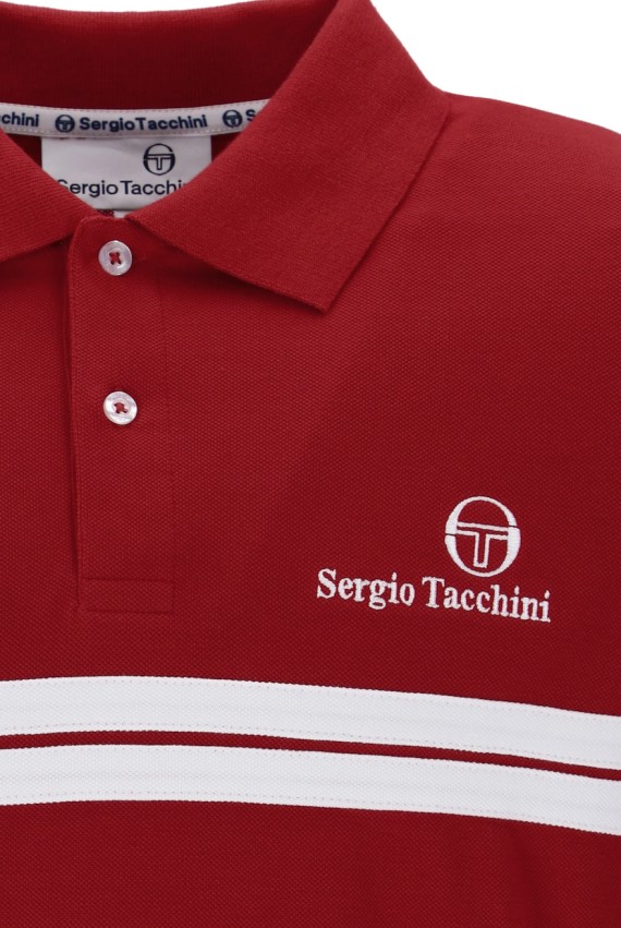 New Supermac Polo Shirt Rhubarb/Gardenia/ArubaBlue-354