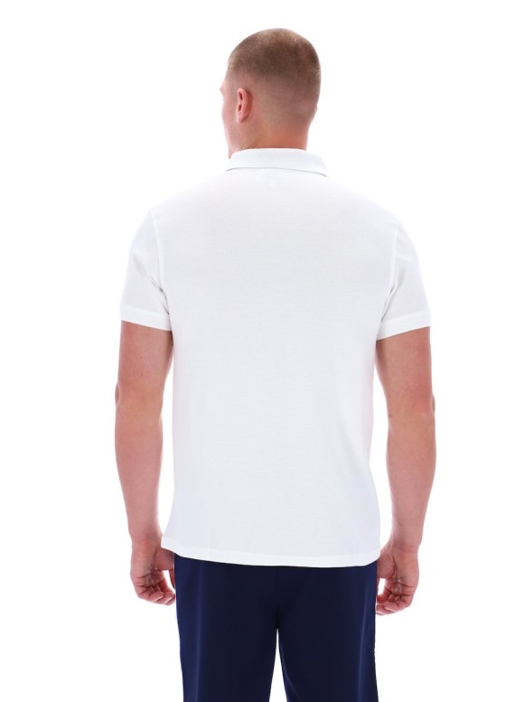 New Supermac Polo Shirt White/MaritimeBlue-134