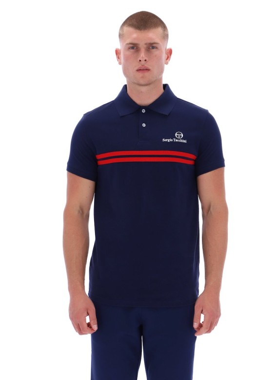 New Supermac Polo Shirt MaritimeBlue/AdrenalineRush-210