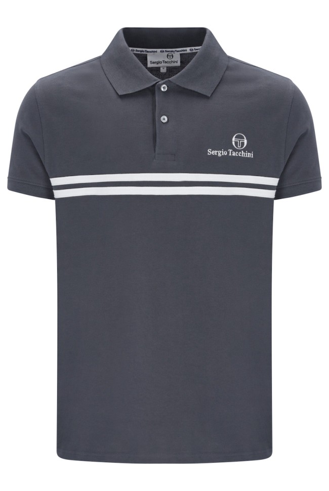 New Supermac Polo Shirt Turbulence/White/Black-595