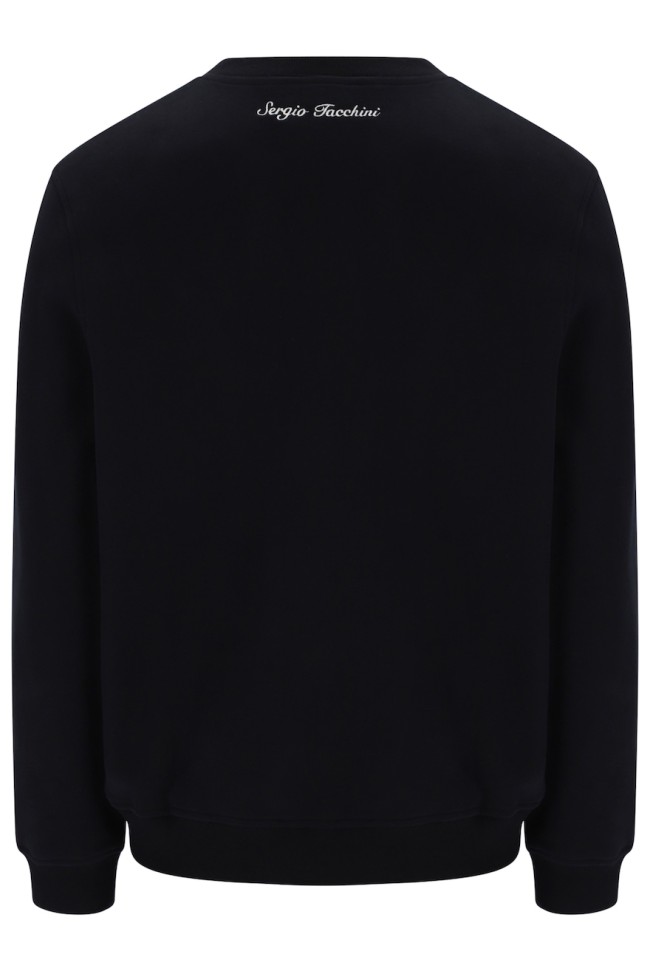 Romano Crew Neck Sweatshirt Black-160