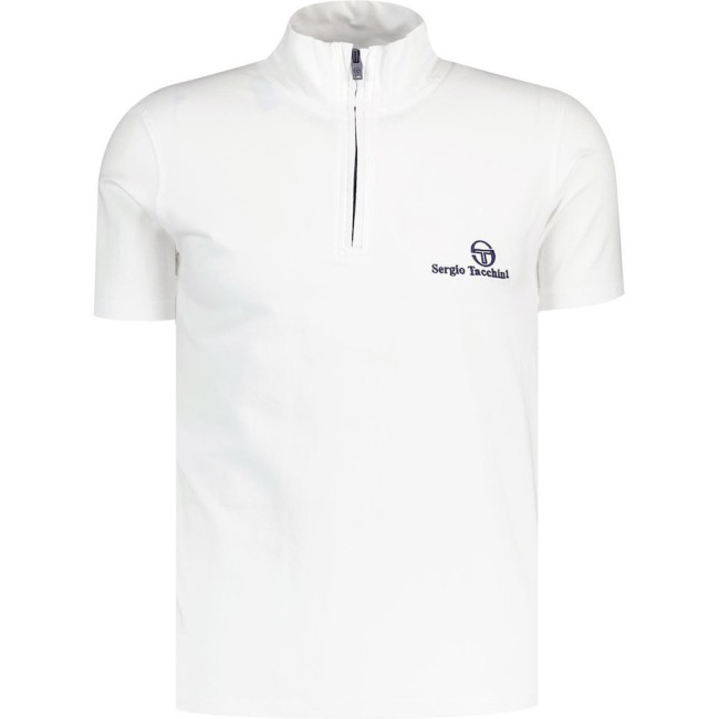 Daytone 1/4 Zip Funnel Neck Top White-000