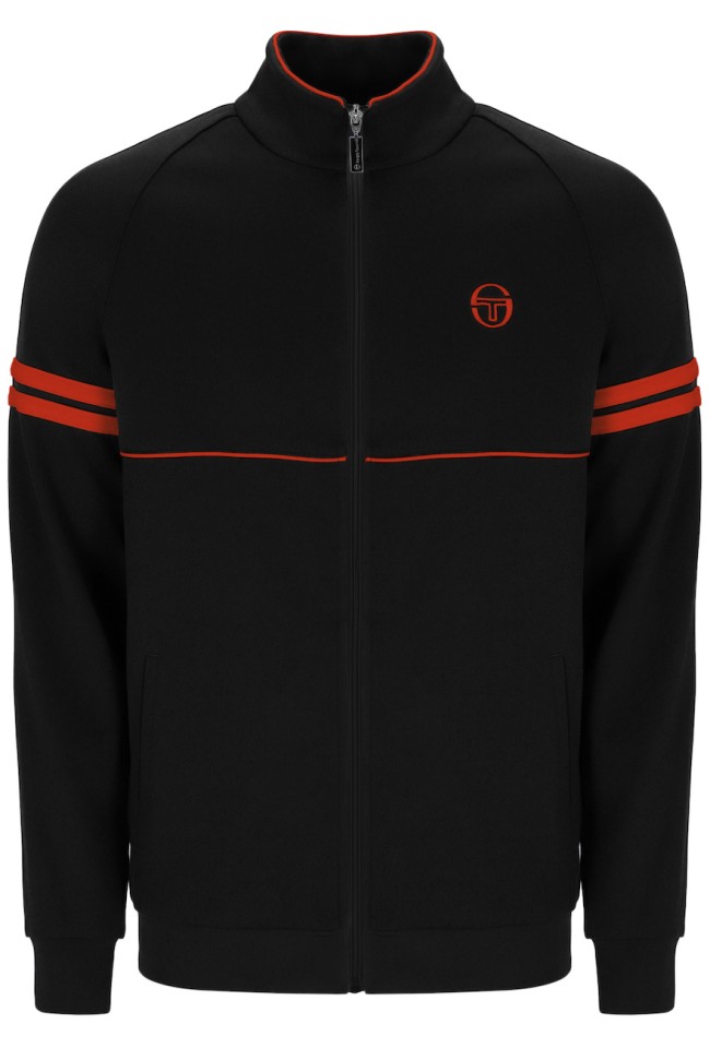 Orion Track Top Black/TangerineTango-182