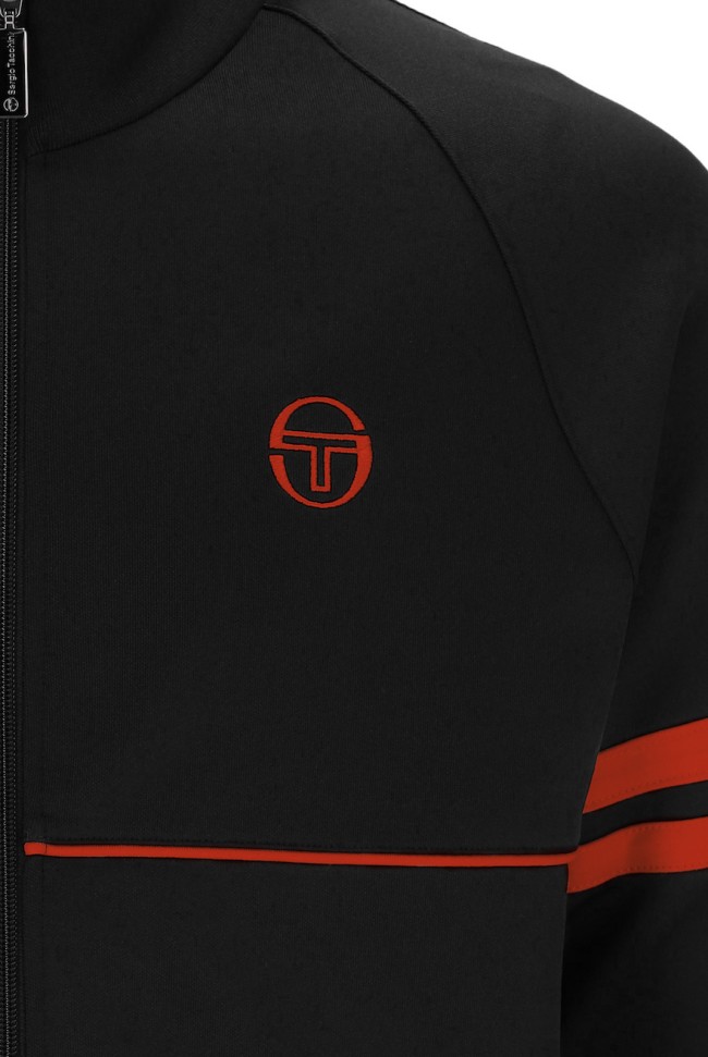 Orion Track Top Black/TangerineTango-182