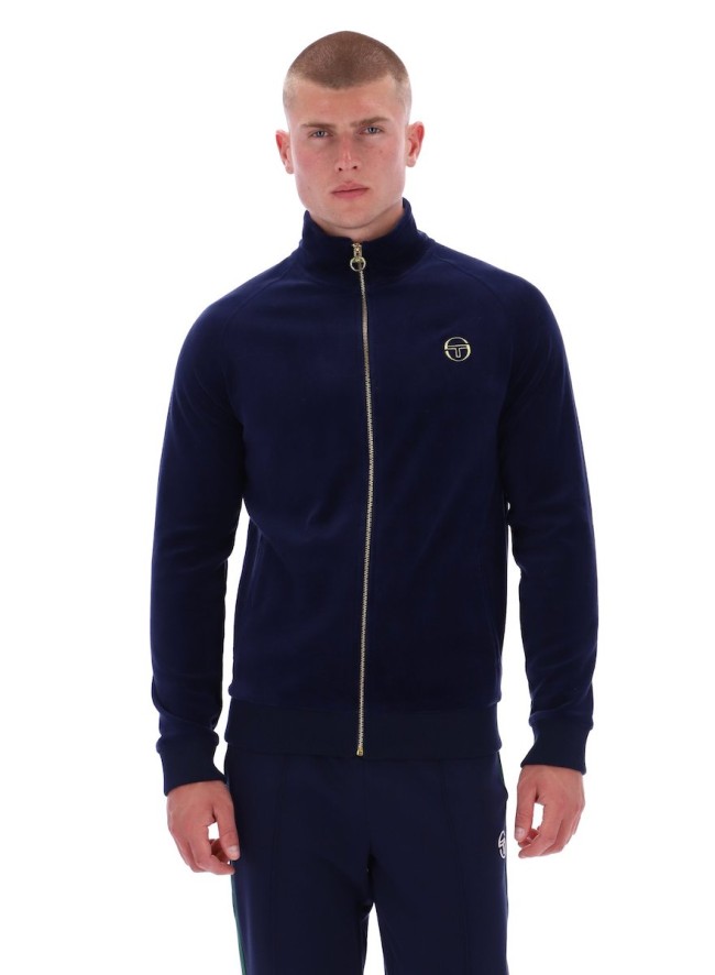 MaritimeBlue/Gardenia-220 Court Velour Track Top