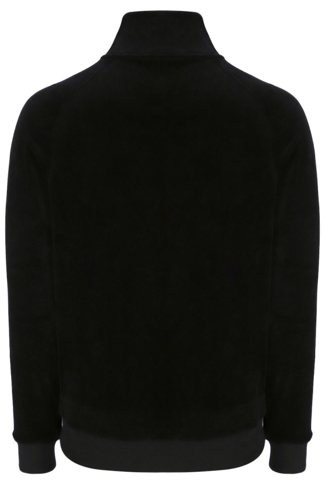 Court Velour Track Top Black-160