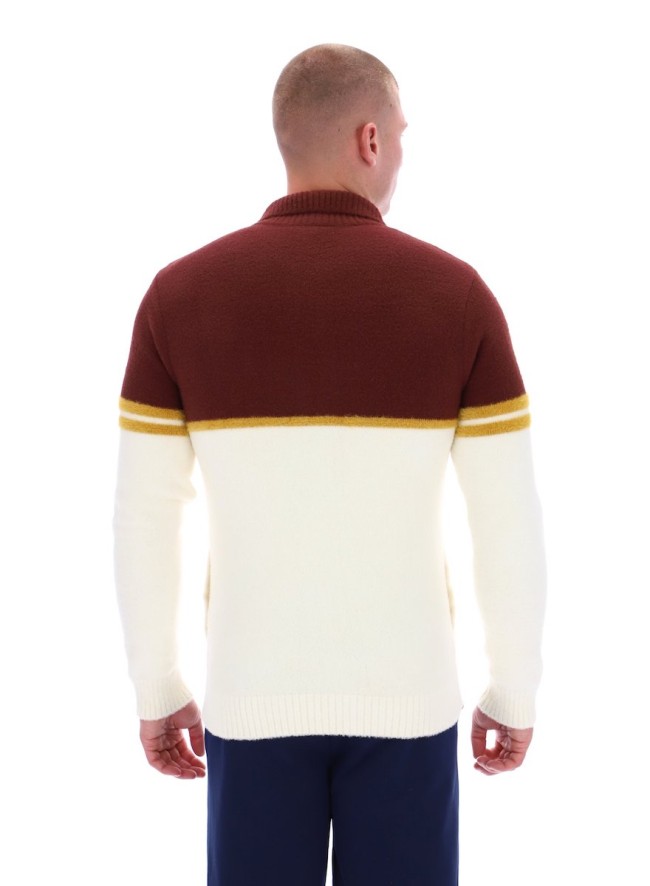 Orion Brushed Knit Track Top BitterChocolate/Arrowwood/Gardenia-176