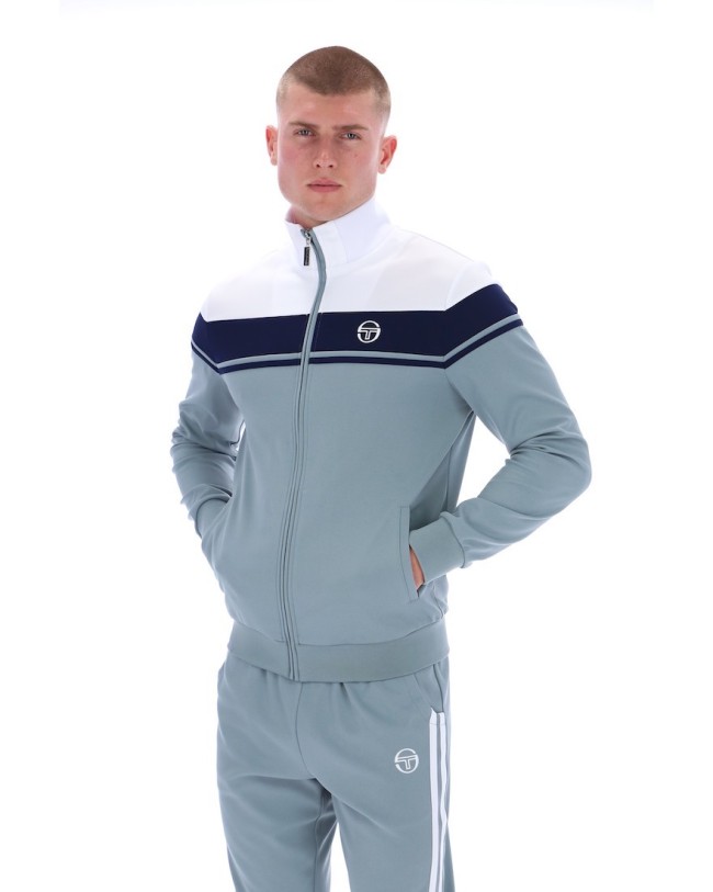 Damarindo Track Top White/MaritimeBlue/Lead-326