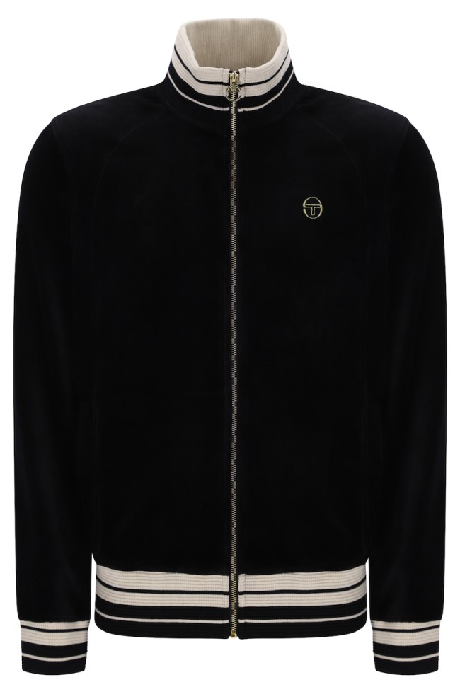Lazzari Velour Track Top Black-160