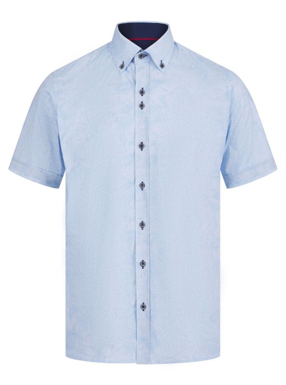 Luca Paisley Shirt Sky