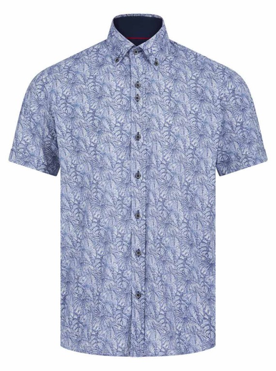 Marko Floral Shirt Sky