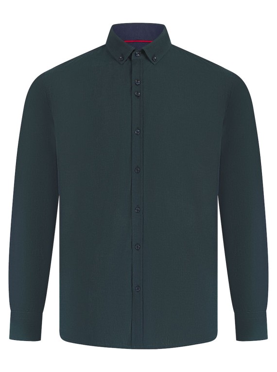 Samson Tonic Oxford Shirt Evergreen