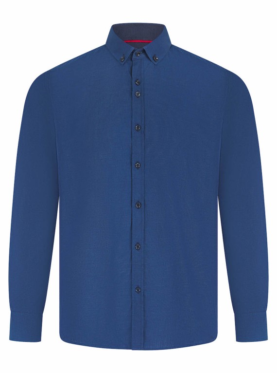 Samson Tonic Oxford Shirt Cobalt