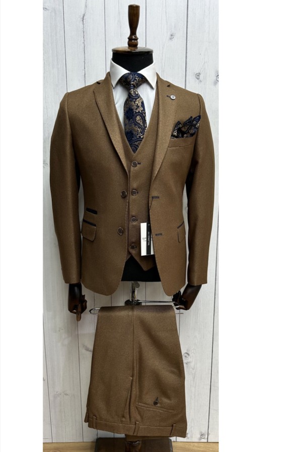 Mycroft Tan 3 Piece Suit Tan