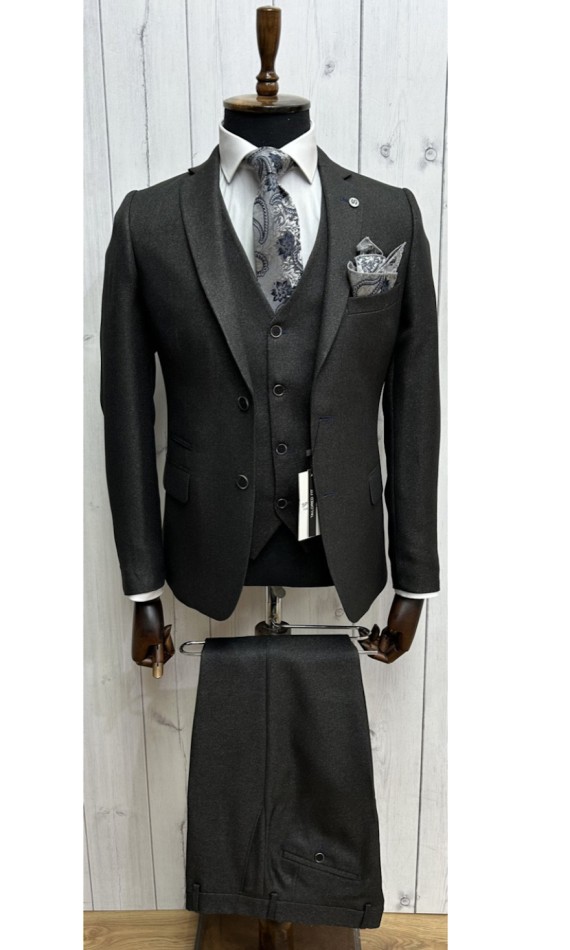 Watson Charcoal 3 Piece Suit Charcoal