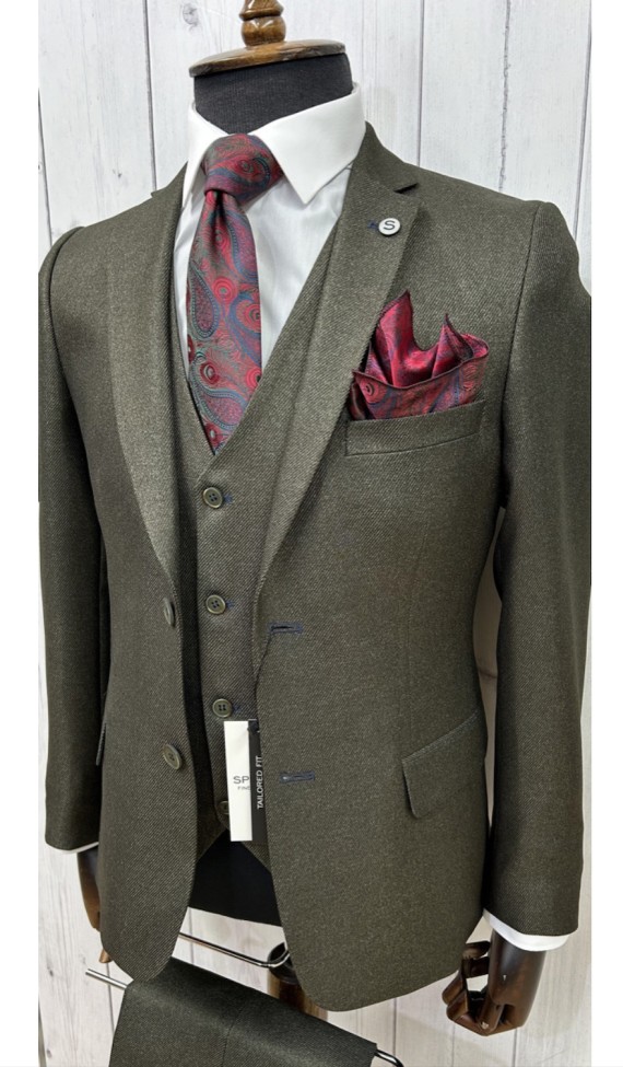 Watson Evergreen 3 Piece Suit Evergreen