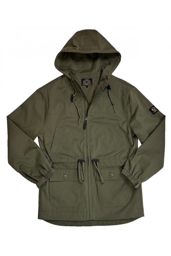 TC1053 Twill Badged Parka Army