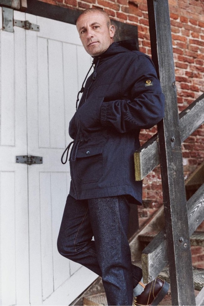 Navy TC1053 Twill Badged Parka