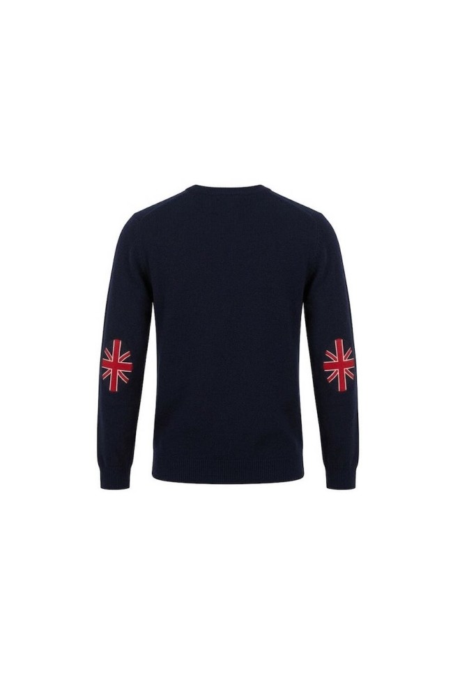 TR9095 Union Flag Fine Gauge Knitwear Navy