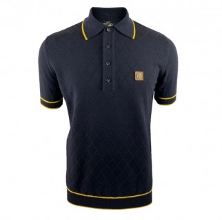 TR8634 Diamond Panel Knitted Polo