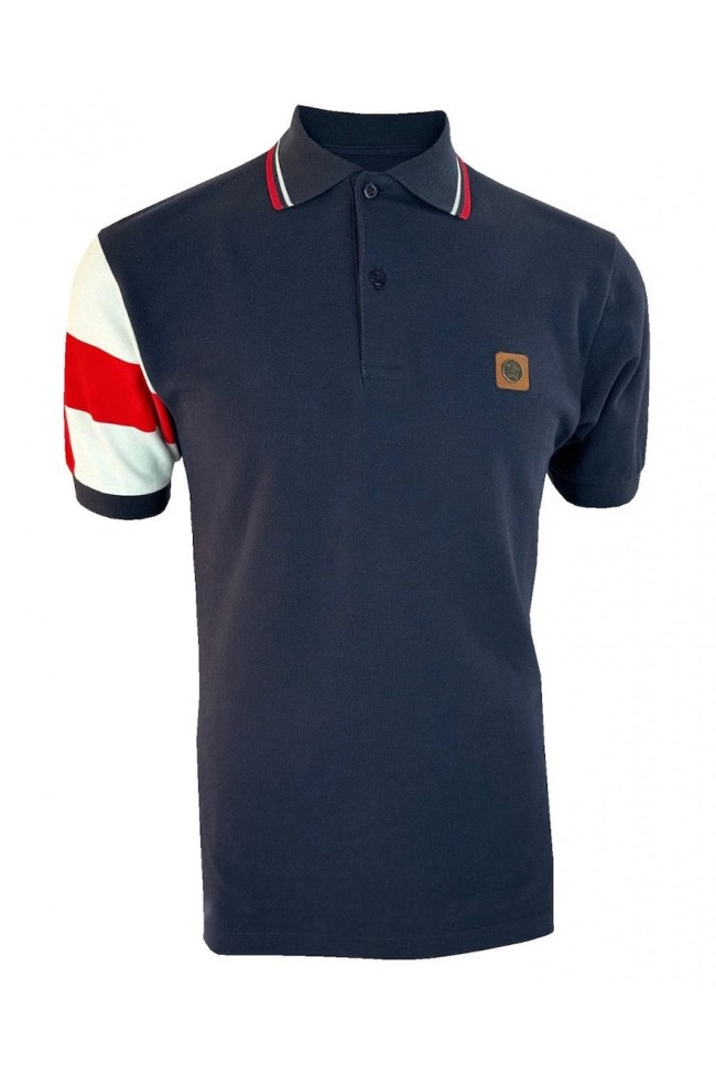 TR9073 Flag Sleeve Pique Polo England