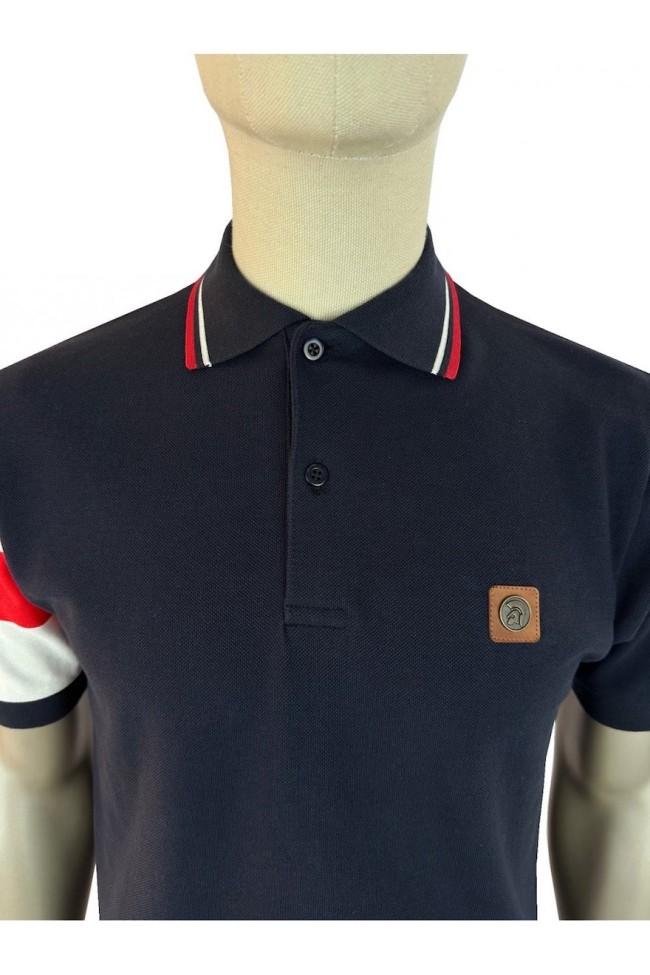 TR9073 Flag Sleeve Pique Polo England